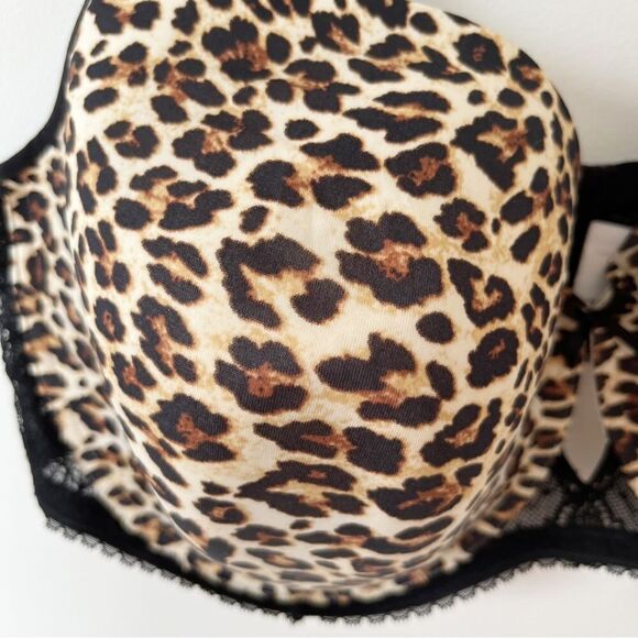 NWT Déesse Lingerie Animal Print Lace Wings T-Shirt Bra - Picture 7 of 11